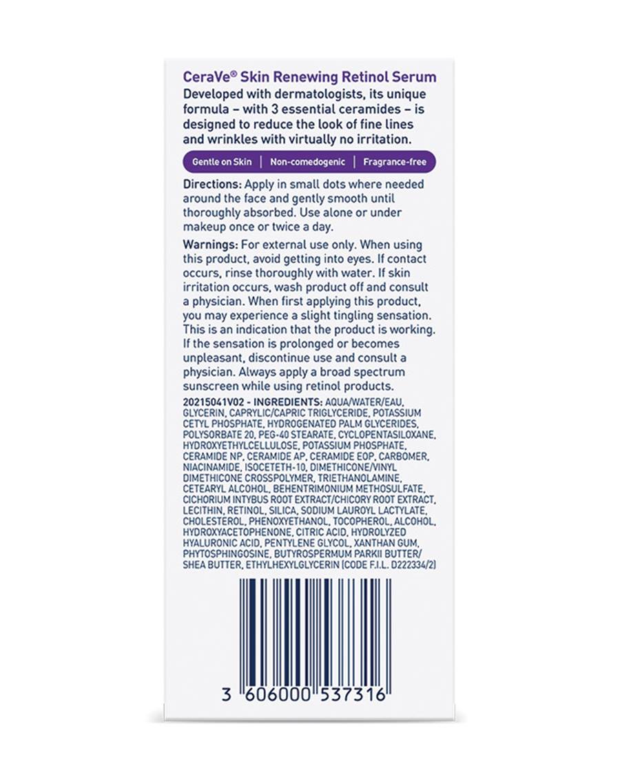 CeraVe Skin Renewing Retinol Serum, 30ml
