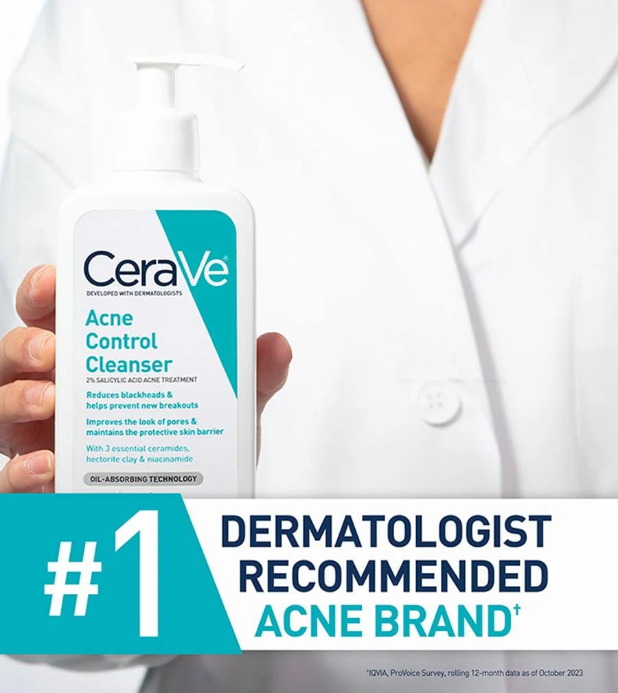 Cerave Acne Control Cleanser "That Reduce Black Head" – 237ml