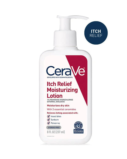 CeraVe Itch Relief Moisturizing Lotion With Pramoxine Hydrochloride For Dry Skin (237ml)