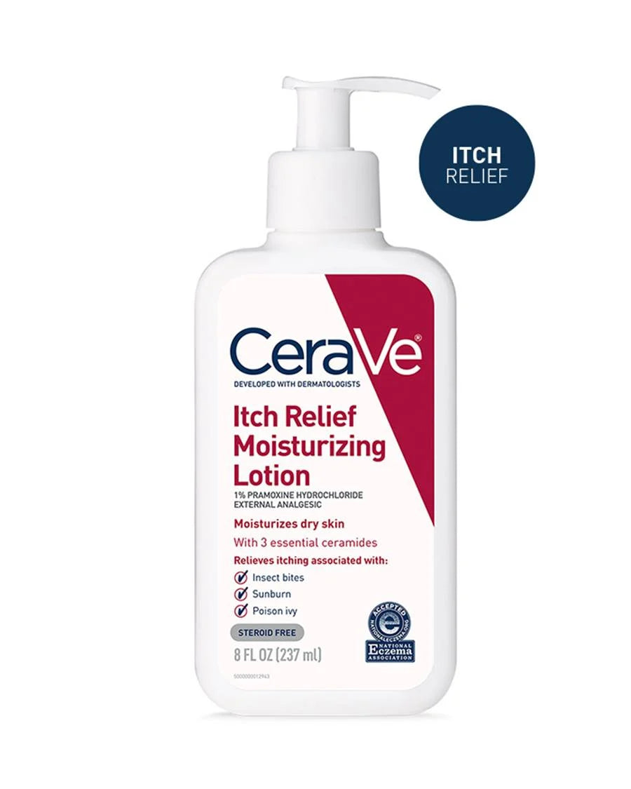 CeraVe Itch Relief Moisturizing Lotion With Pramoxine Hydrochloride For Dry Skin (237ml)
