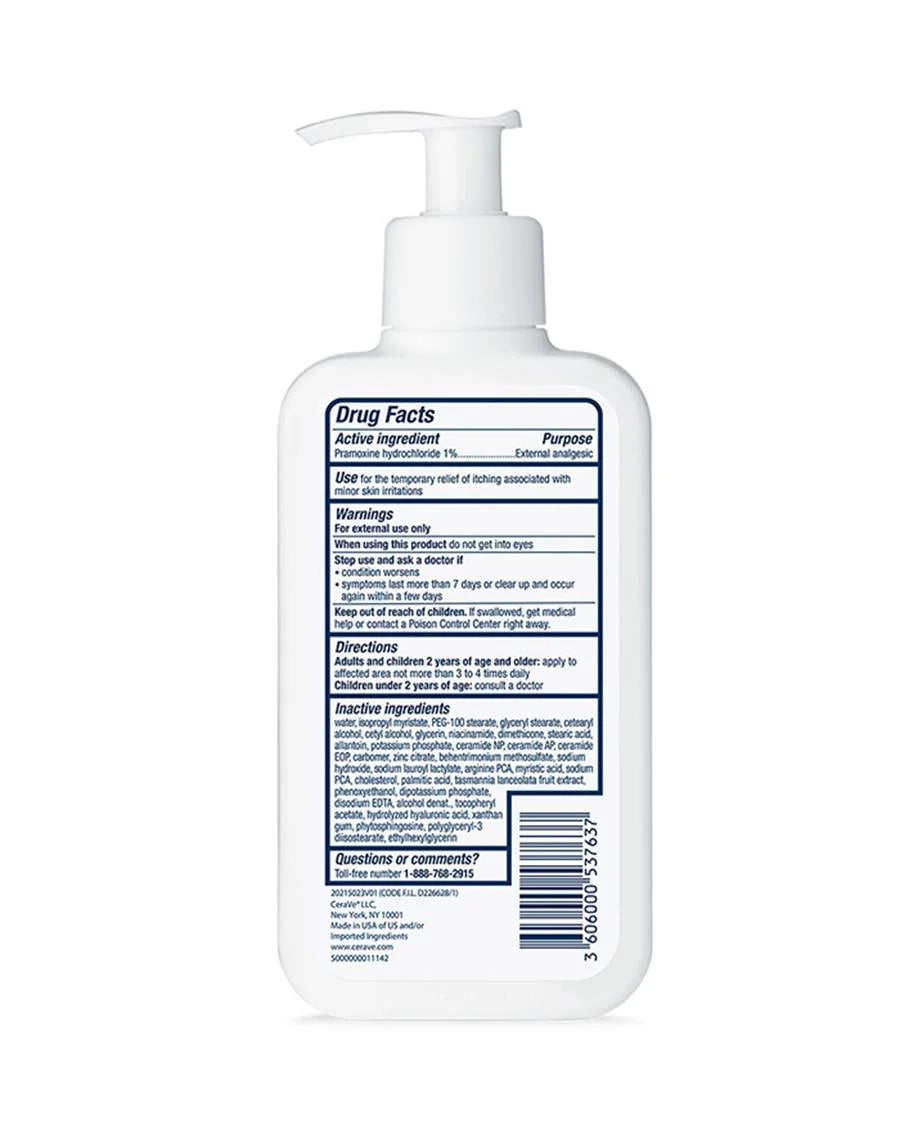CeraVe Itch Relief Moisturizing Lotion With Pramoxine Hydrochloride For Dry Skin (237ml)